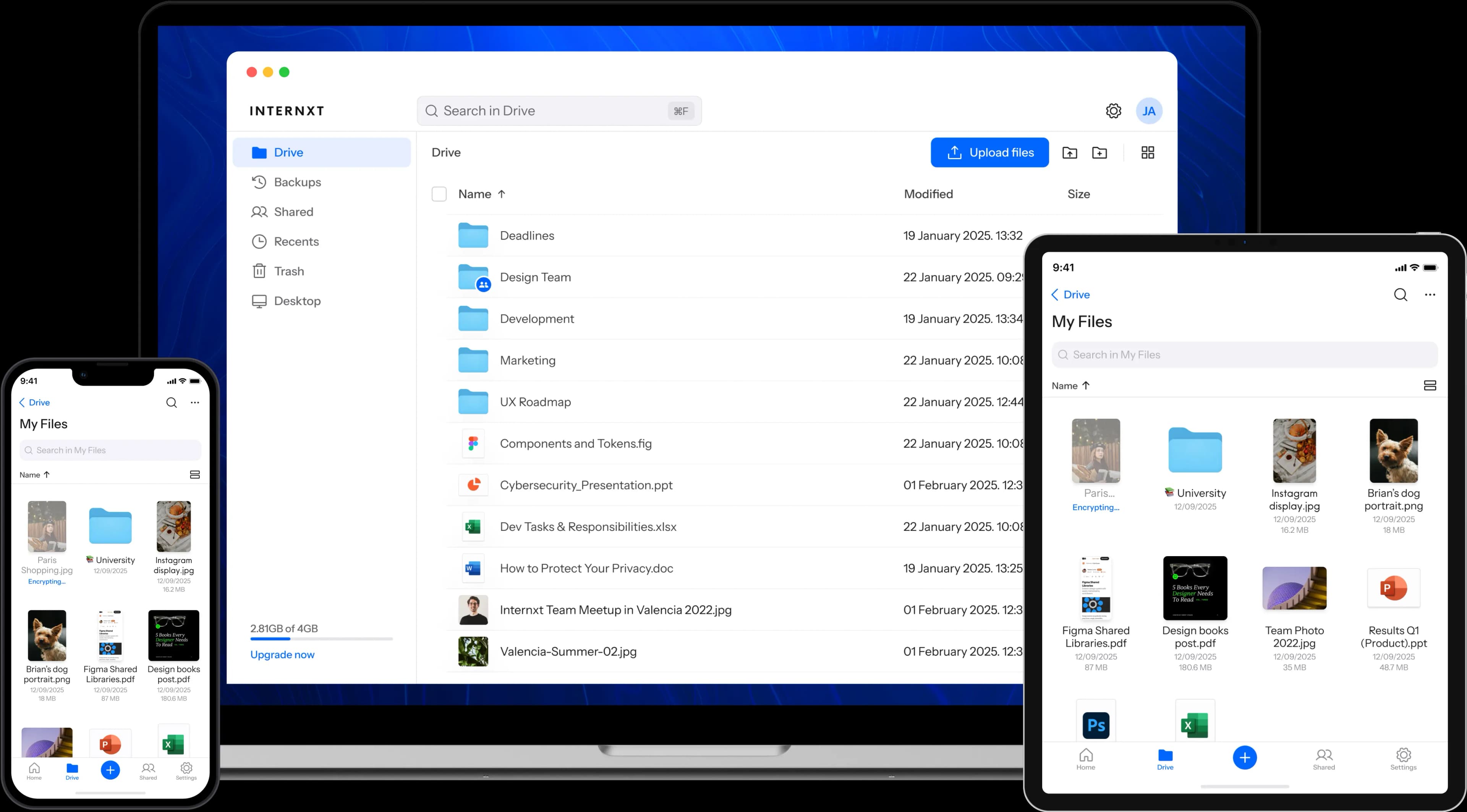 Internxt Secure file sharing